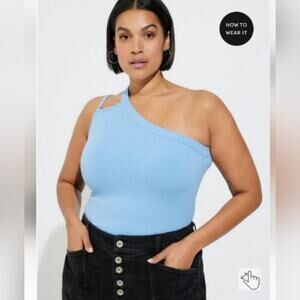 NWT Torrid 5x Everyday Ribbed One Shoulder Cut-out
